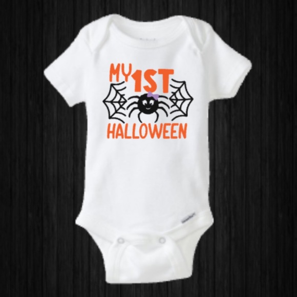 🕸🕷 My First Halloween Baby Onesie Spider NEW - Picture 2 of 2